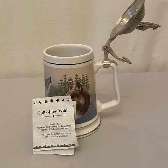 WOLF Beer Stein Call Of The Wild New Gift Mug - Picture 3 of 7